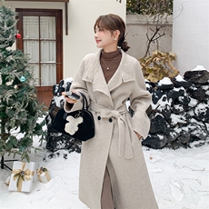主推70毛手工羊毛大衣2B081-K6339-P255-K378，女装羊绒大衣，2B081