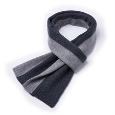 B0060新款季韩版简约格纹100%纯羊毛男士围巾男针织围脖男冬，围巾手套帽子，星座510A-1