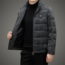 羽绒服男士中年2023冬季新款立领御寒休闲上衣男装厚款保暖外套，男装羽绒服，电商B212（原钱塘6029）