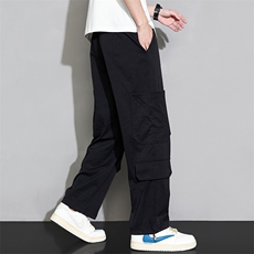 潮流前线日系潮牌夏季新款男士设计感宽松休闲裤CK2319-P45，男装休闲裤，星座717