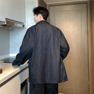 西装外套男士高级感痞帅潮牌宽松休闲日系复古小西服Z04/ P145图片