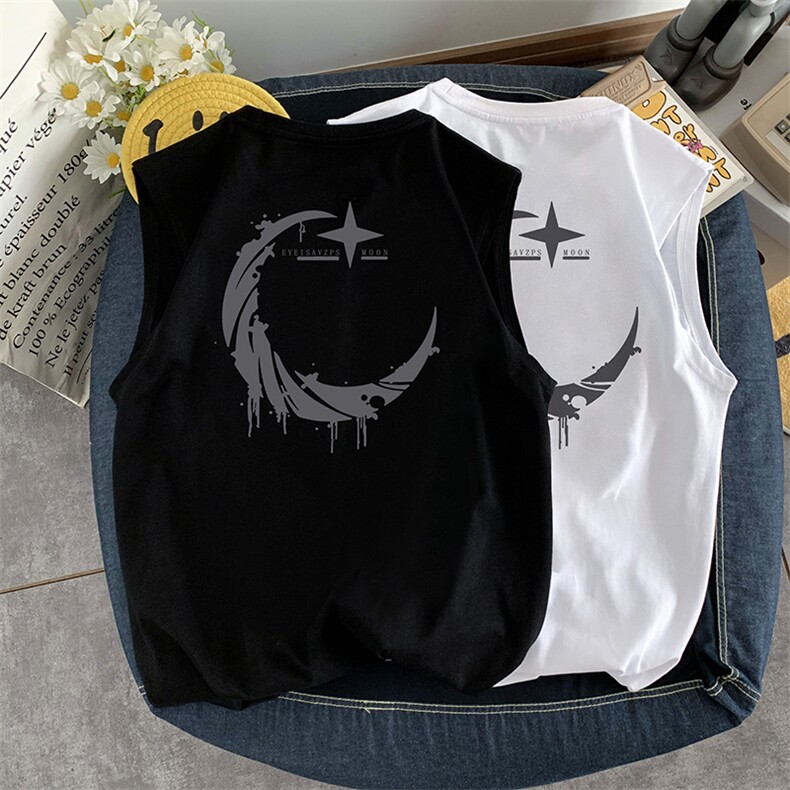 量大优供视频得物直播品质220克夏季纯棉背心无袖T恤WB175,男装T恤,电商A486