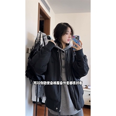 重磅秋冬装北极绒开衫毛衣美式复古休闲慵懒风针织衫加厚连帽外套，男装针织衫/毛衣，电商A486-1