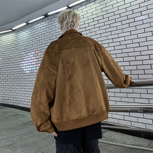 Wt8224-P63美式鹿皮绒宽松型潮牌夹克图片