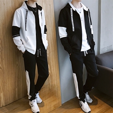 新款卫衣男士百搭运动套装男休闲外套潮DS156T，男装卫衣，电商A102