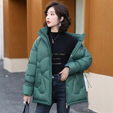 立领中长款羽绒服女2020年冬季新款宽松休闲白鸭绒外套，女装羽绒服，寒都衣屋