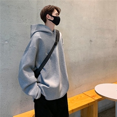 秋装新品美式高克重复合太空棉卫衣连帽中性外套上衣男H893P68，女装短外套，电商A341