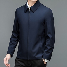 B-N9866春秋新款男士夹克翻领商务休闲时尚青年男装纯色外套，男装夹克，电商B360A（原721A）