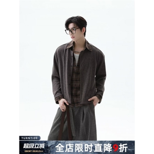 1506/Q91030/P71美式复古夹棉做旧水洗外套图片