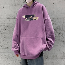 美式潮牌重磅水洗做旧连帽卫衣力推大码男XZ517A-2-Y7756-P68，男装卫衣，星座517A-2