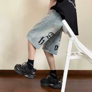 K3097-P38夏季宽松型潮牌五分裤图片