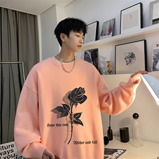 控78假两件毛衣男大码加绒针织衫男毛线衣M80279-P55加绒P70，男装针织衫/毛衣，电商A040