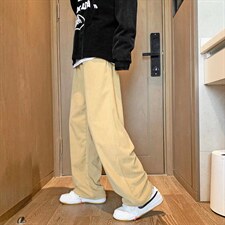 灯芯绒裤子男夏季直筒宽松日系ins潮牌休闲裤E100P35，男装休闲裤，星座1116-2