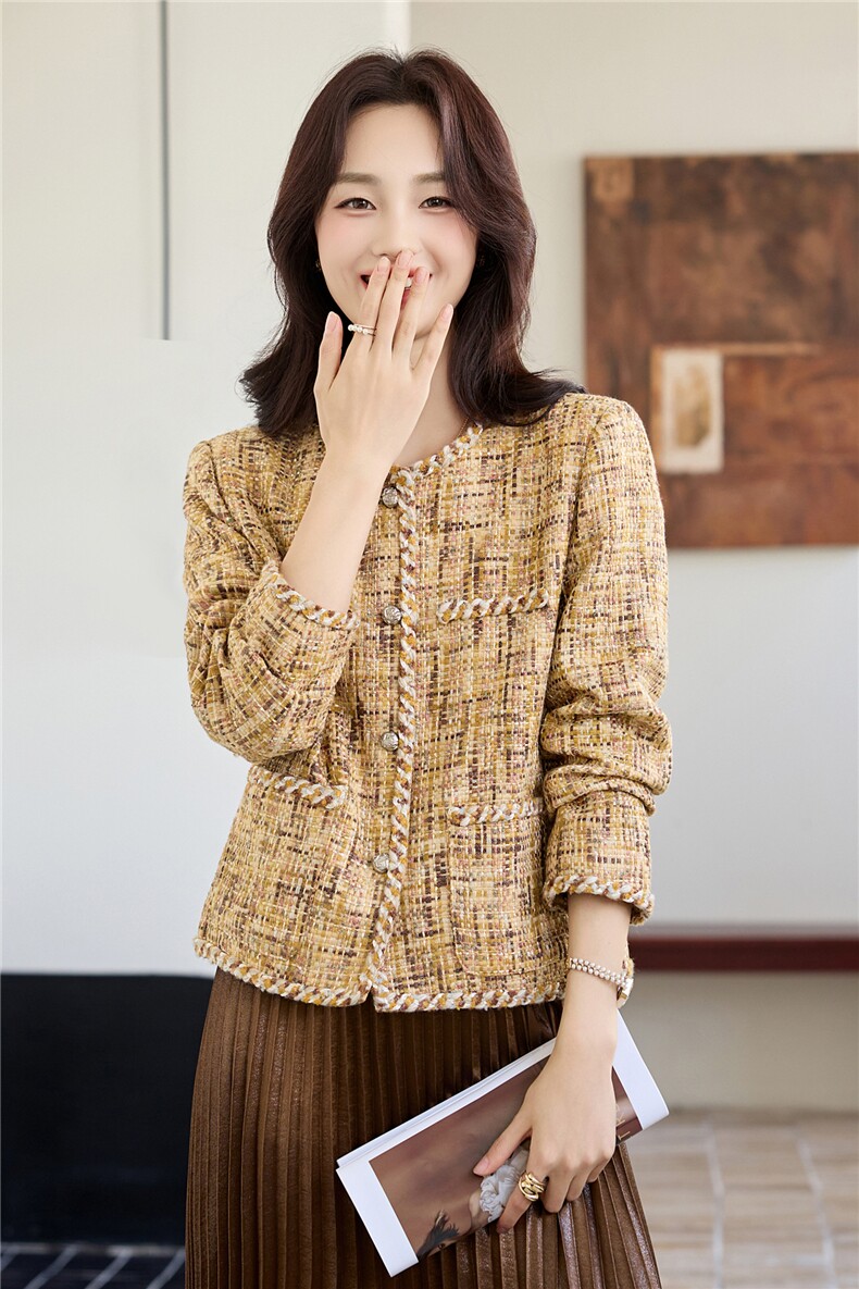 【bao款现货已出】2025秋装新款秀场落叶黄小香同款短外套,女装短外套,雅静靓衣