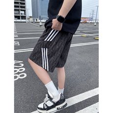 2026夏季新款灯芯绒格子条纹设计宽松短裤B315-K25506-特p25控48，男装牛仔裤，电商B315