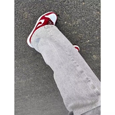 美式牛仔裤男冬季高街vibe裤子加绒直筒微喇裤L52036-P40加绒48，男装牛仔裤，星座1008