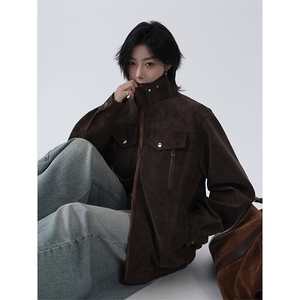 春季新款港风拼接贴袋设计离开夹克外套潮 XZ213-JK1002-P85控128图片