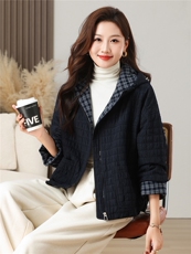 棉衣女冬季加厚加棉简约百搭时尚休闲外套，女装棉衣/棉服，芙芮
