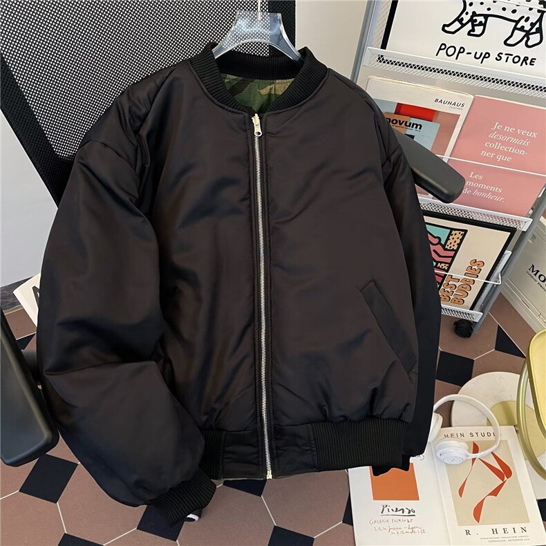 美式破坏工装战术双面穿加厚连帽迷彩座山雕夹克外套M9023P100,男装夹克,星座1116-2