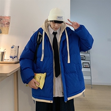 新款男百搭设计感连帽棉衣M062-P70控158，男装棉衣，星座717
