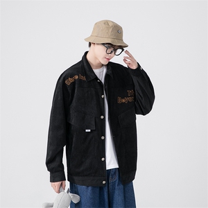 春秋季百搭休闲宽松灯芯绒夹克男士 JK152-P60图片