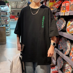 夏季新品港风立体简约纯棉半袖男女印花短袖T恤 1611-P38 控价58图片