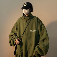 冲锋衣外套男士潮流春秋oversize棒球服夹克上衣机车服JK338-P52，男装夹克，星座1008