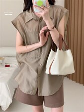 防晒套装女薄款欧洲站夏季2022新款欧货衬衫阔腿短裤两件，女装职业装，香丽迪1