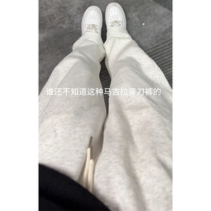 特批P28无差价秋季抖音马吉拉镰刀裤男宽松美式潮阔腿裤K1953图片