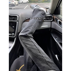 【网图】B221美式ins高街修身斜切微喇牛仔裤LK25574-特P40控68，男装牛仔裤，电商B221
