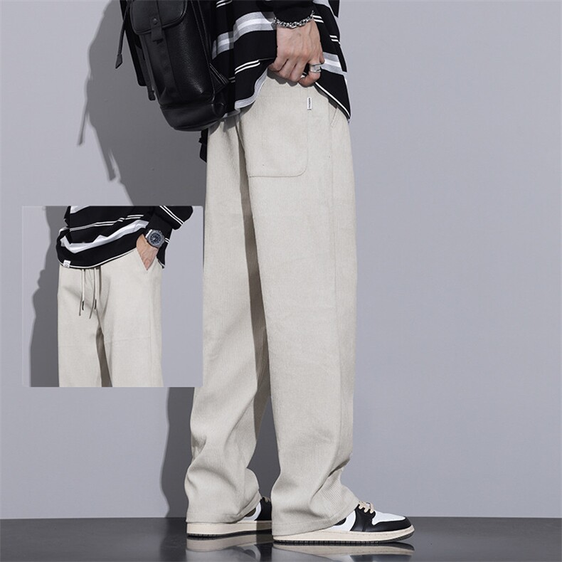 春秋季青少年休闲裤宽松长裤男装时尚阔腿裤松紧腰运动裤跑量款，女装休闲裤，星座224-1