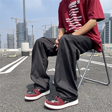 夏秋新款男士时尚潮流立体裁剪大口袋休闲裤慵懒风阔腿裤K026/P40，男装休闲裤，星座506