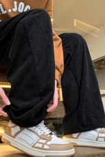 8XL-M秋款特大码胖子运动裤灯芯绒卫裤男9028P45控58，男装休闲裤，电商D206-1