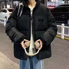 棉服男款冬季美式立领时尚棉服加厚棉衣外套短款面包服TT1000P62，男装棉衣，星座1013-5