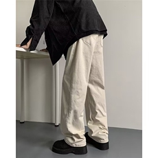 美式工装裤男春秋季高街宽松cleanfit直筒休闲裤阔腿裤KA641，男装休闲裤，星座1116A-1（原606A）