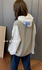 秋冬针织毛线马甲?卫衣帽衫，女装马甲，HV7ING