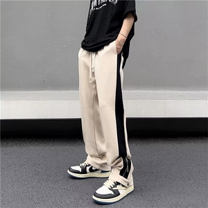休闲长裤男款夏季薄款直筒微喇裤子美式vibe潮牌B494-P40图片