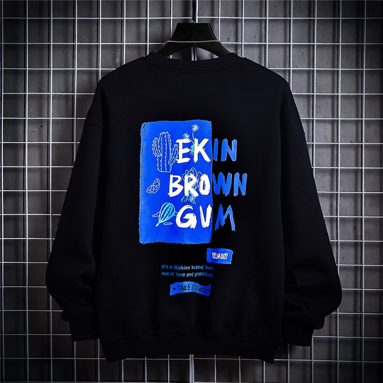 1日系港风中性情侣大码M-5XL运动圆领套头卫衣外套男7257P35控58，女装短外套，星座226-2