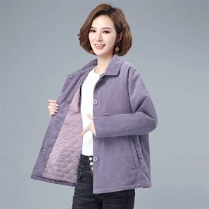 女士短外套秋冬百搭2021年新款妈妈夹克上衣女装加厚夹棉风衣外套图片