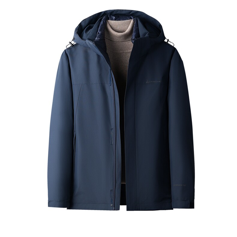 BN23798钱塘2020-2商务简约冬季厚款中年男士90鹅绒羽绒服P300,男装羽绒服,钱塘207-2