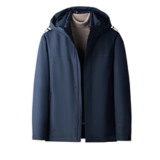 BN23798钱塘2020-2商务简约冬季厚款中年男士90鹅绒羽绒服P300，男装羽绒服，钱塘207-2
