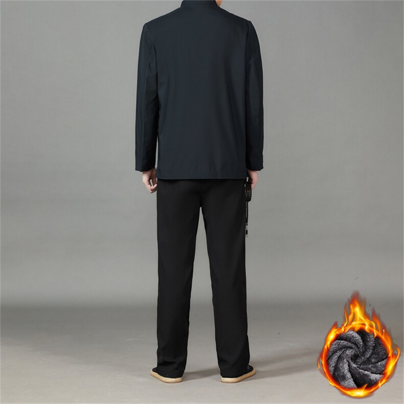 常货中老年加绒棉衣唐装套装男士复古盘扣风棉服套装中式唐装,男装棉衣,钱塘723