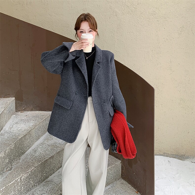 大货已出新款5036双面羊毛西装2c280-P255-K368,女装短外套,2C280
