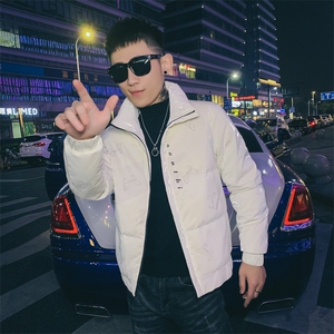 312A-001-P175 2025新款社会精神小伙羽绒服男韩版外套80%白鸭绒B图片