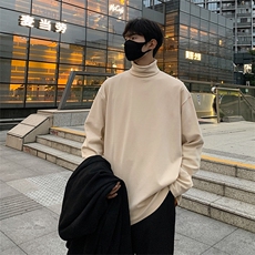 HD1317-TP22控价38冬季仿德绒休闲纯色内搭韩风T恤男高领卫衣，男装卫衣，电商A102-1