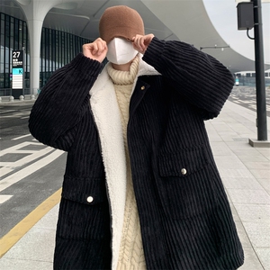 男款冬季羊羔毛加厚加绒冬装棉衣羊羔绒外套 M9818 P120 控158图片