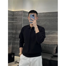 老钱风秋新贵简约风男士休闲上衣纯色高级感百搭针织衫D2511/P68，男装针织衫/毛衣，电商A243