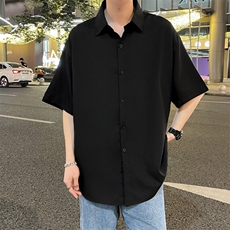 夏季短袖衬衫日系班服宽松衬衣k13/P28，男装衬衫，星座506