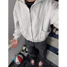 W9519-P68网图现货重磅设计感卫衣宽松解构立体裁剪连帽衫外套，女装短外套，星座1608-2