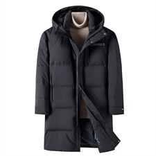 中年男白鸭绒羽绒服连帽男冬季休闲爸爸冬装加厚外套ZL7799-P300,男装羽绒服,电商B212（原钱塘6029）